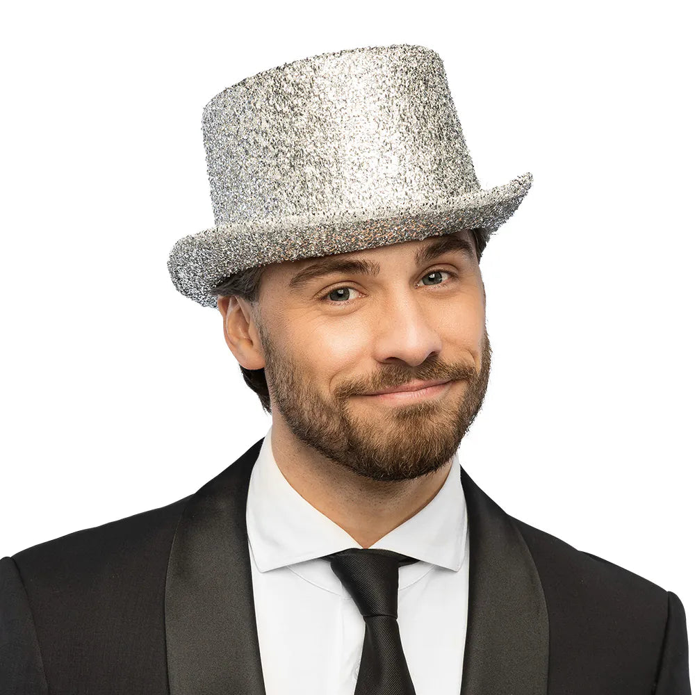 Sombrero de Copa Showtime con Purpurina