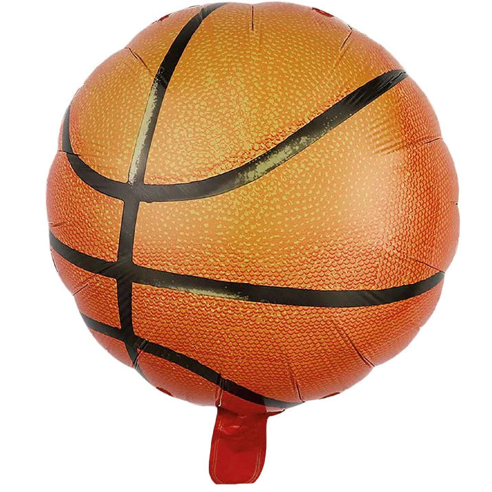 Globo Foil Redondo Balón de Baloncesto 45 cm