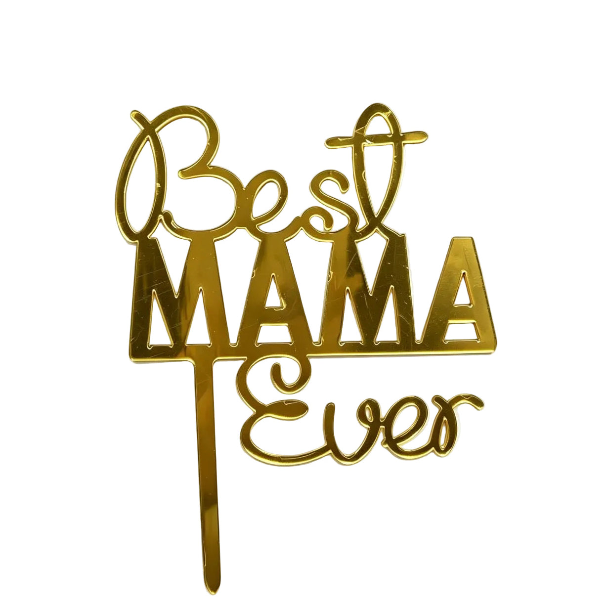 Topper «Best Mama» Día de la Madre 9 cm