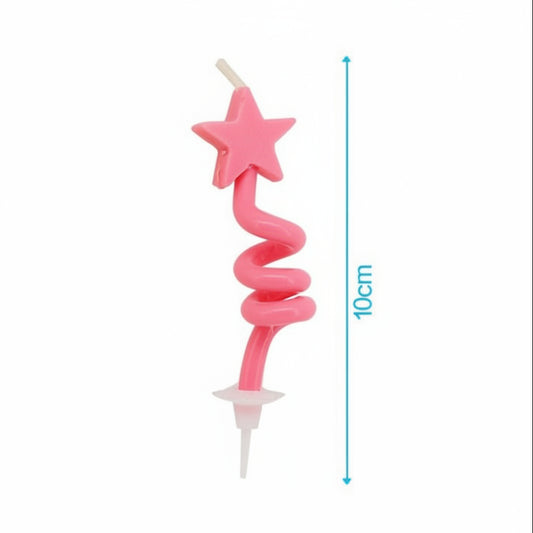 Vela Muticolor Estrella 4uds