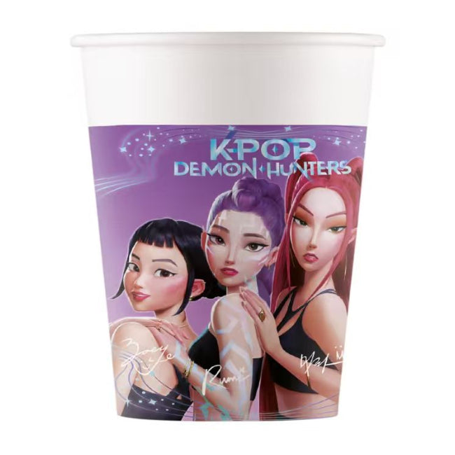 Vasos Papel K-Pop 200ml 8uds