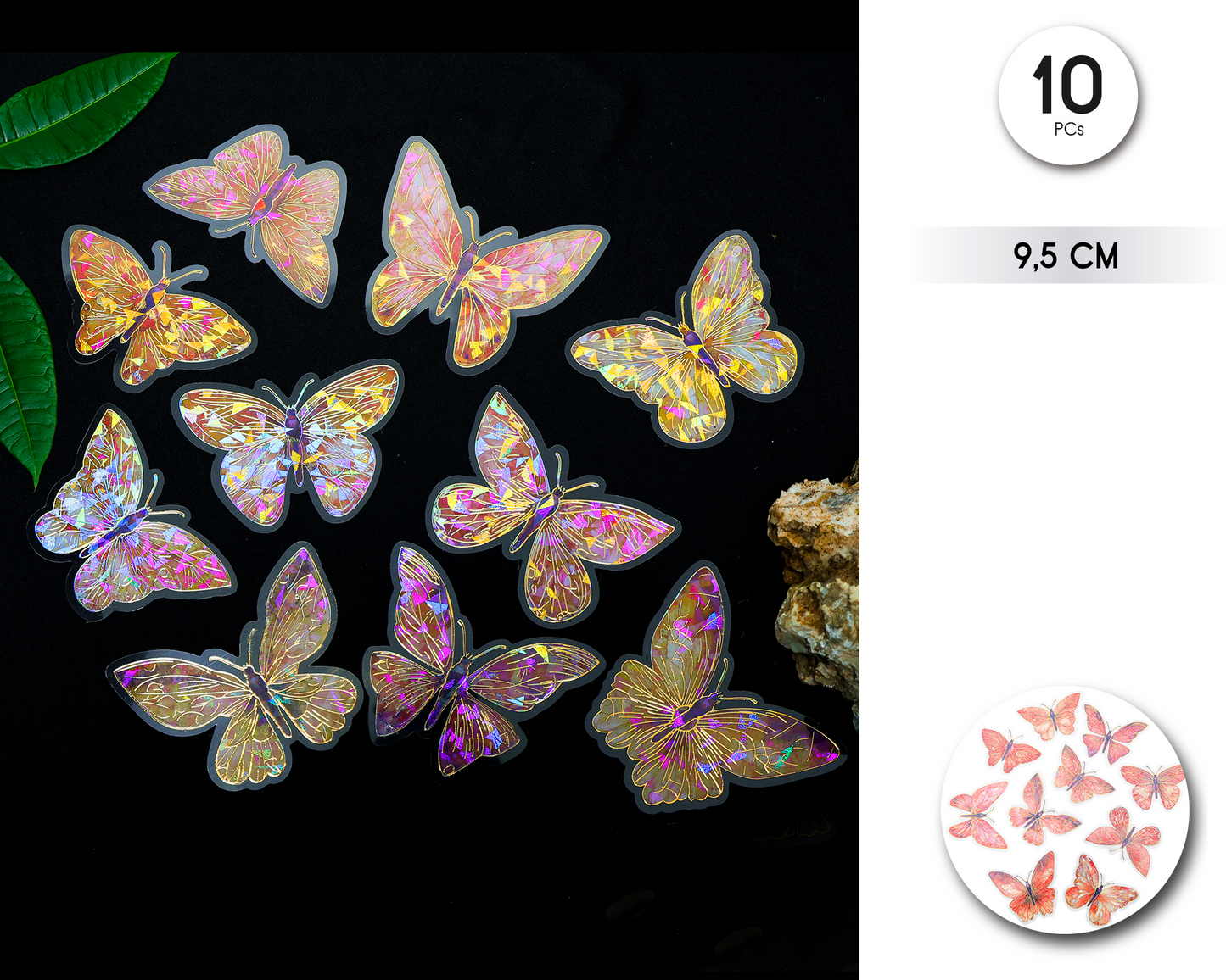 Pegatinas Mariposas 3D 10uds