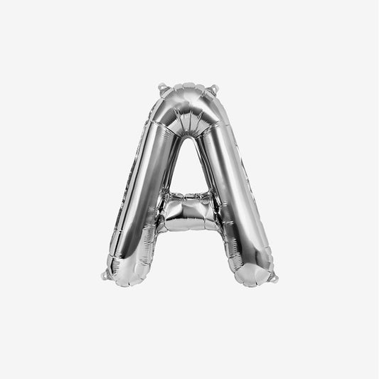 Globo Foil Letras 80cm (32") Plata