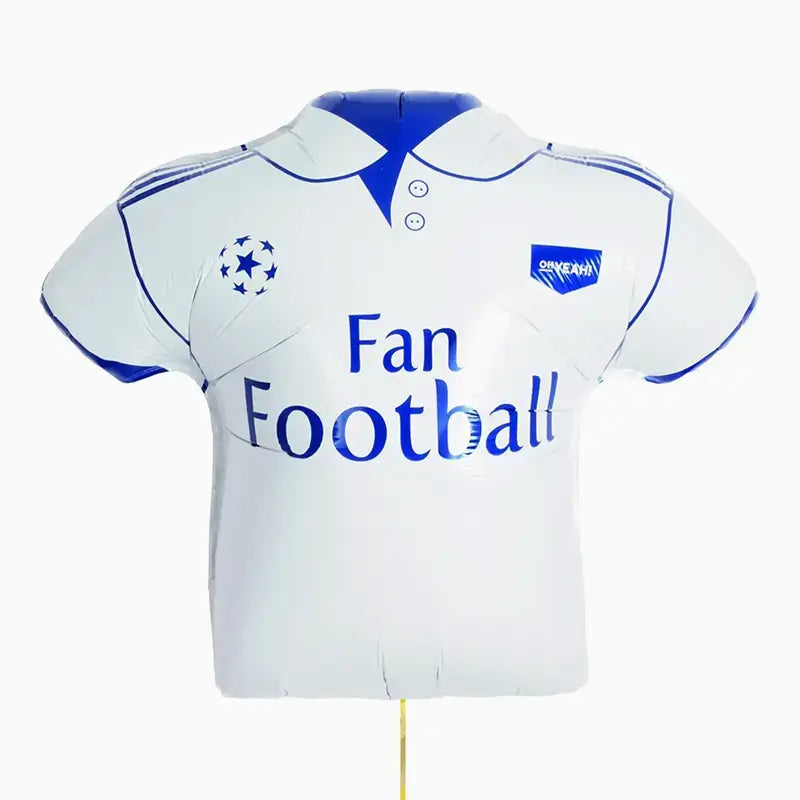 Globo Foil Camiseta Fútbol Blanco 84cm