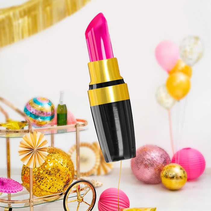 Globo Foil Pintalabios Rosa Despedida de Soltera 94cm