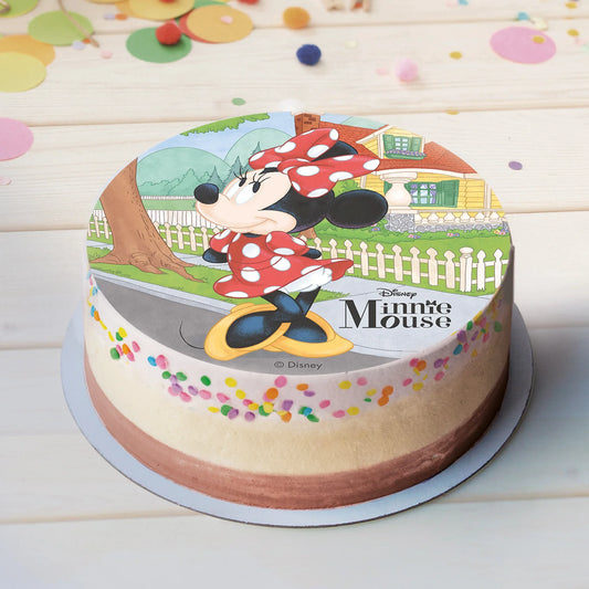 Oblea Comestible Minnie Mouse para Tarta | deKora 20cm