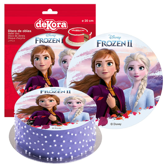 Oblea Comestible Frozen II para Tarta | deKora 20cm
