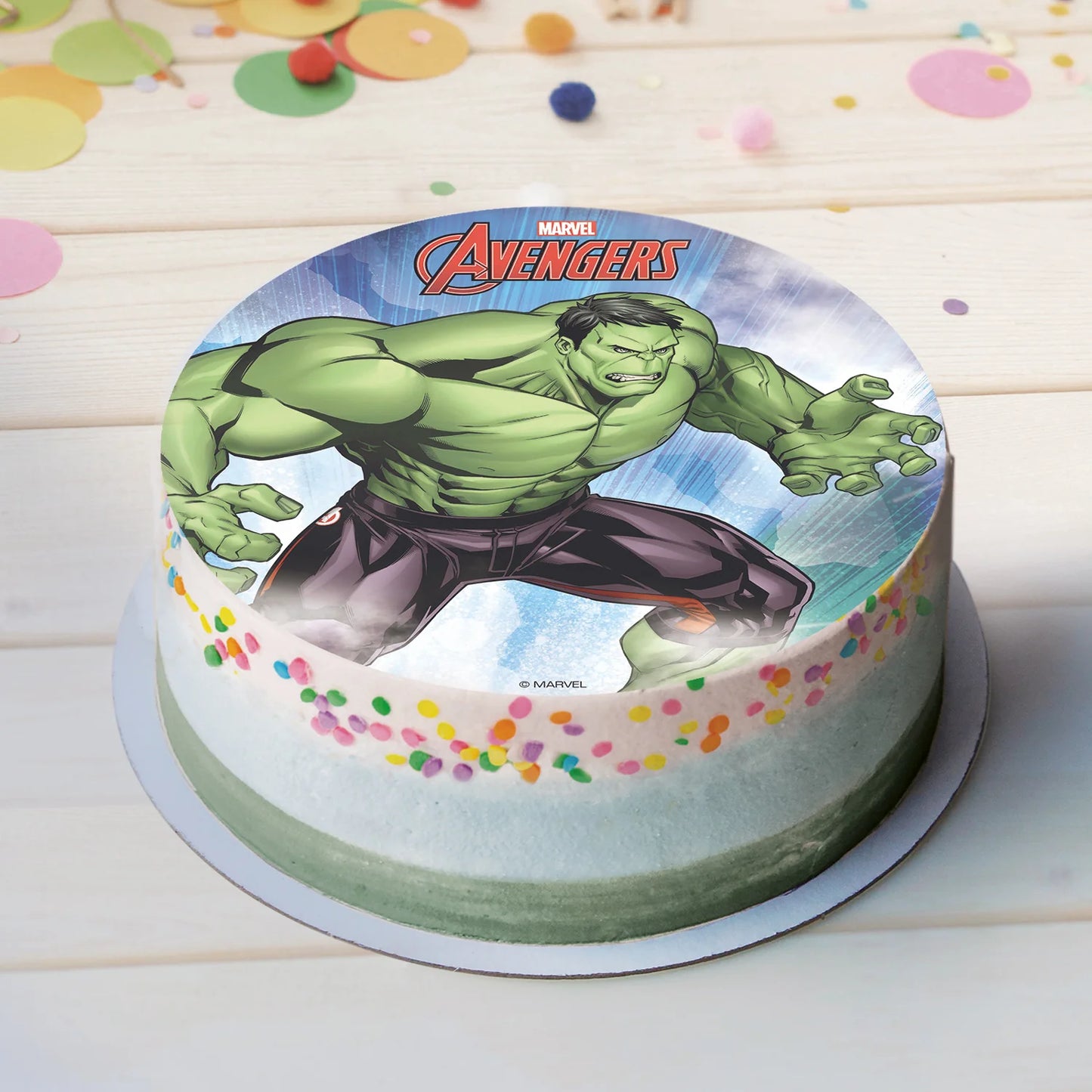 Oblea Comestible Hulk para Tarta | deKora 20cm