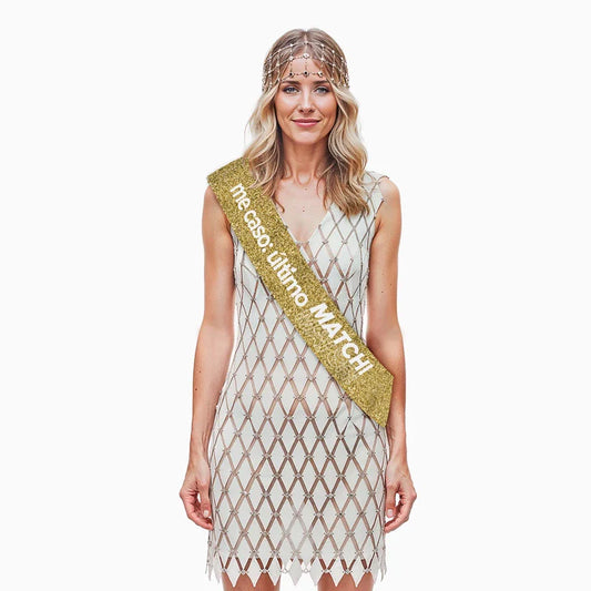 Banda Tela Despedida Soltera 'Me Caso: último MATCH!'160 x 10 cm