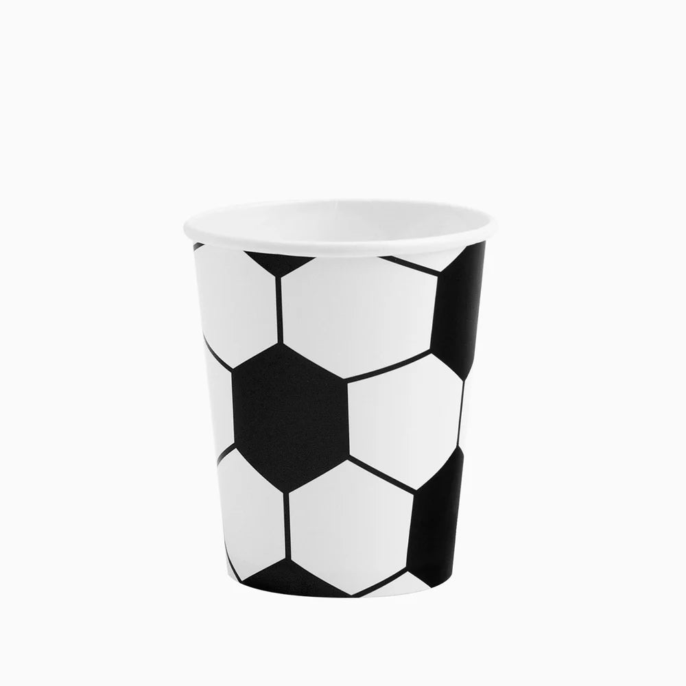 Vasos de Cartón con Balón de Fútbol