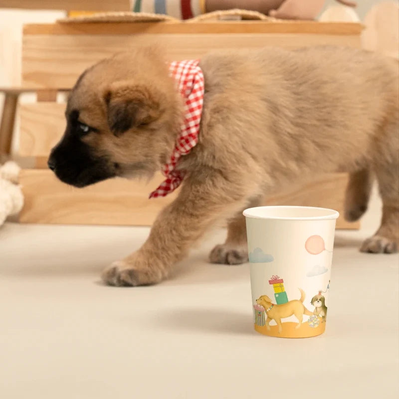 Vasos de Cartón con Perritos