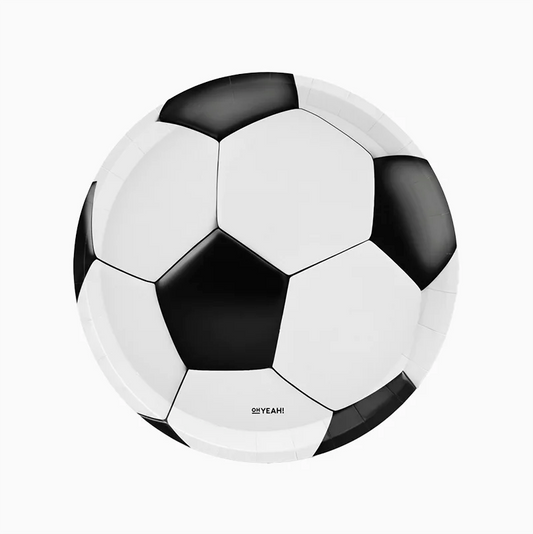 Platos de Cartón Balón de Fútbol 6 uds