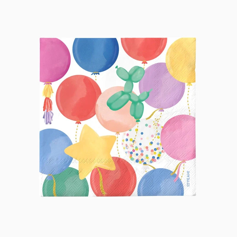 Servilletas de Papel Globos 33 x 33 cm 20 uds