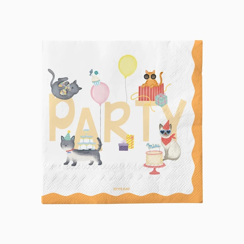 Servilletas de Papel con Gatitos