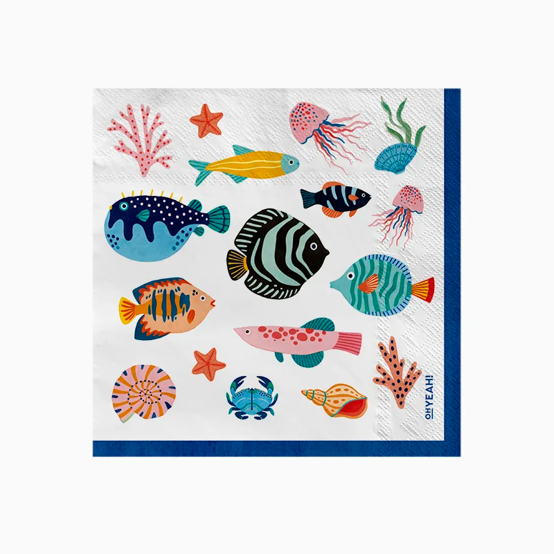 Servilletas de Papel Peces 33 x 33 cm 20 uds