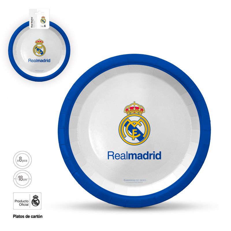 Plato Real Madrid Master 18cm 8 uds