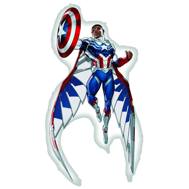Globo Foil Capitán América Sam Wilson 62x93cm
