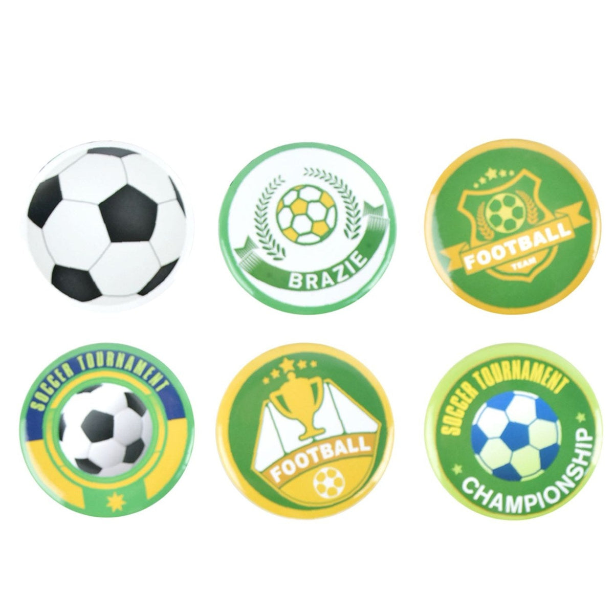 Pines Fútbol 4,5 cm 6 uds