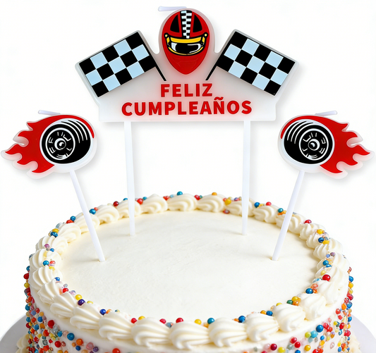 Vela Temática Coches de Carreras