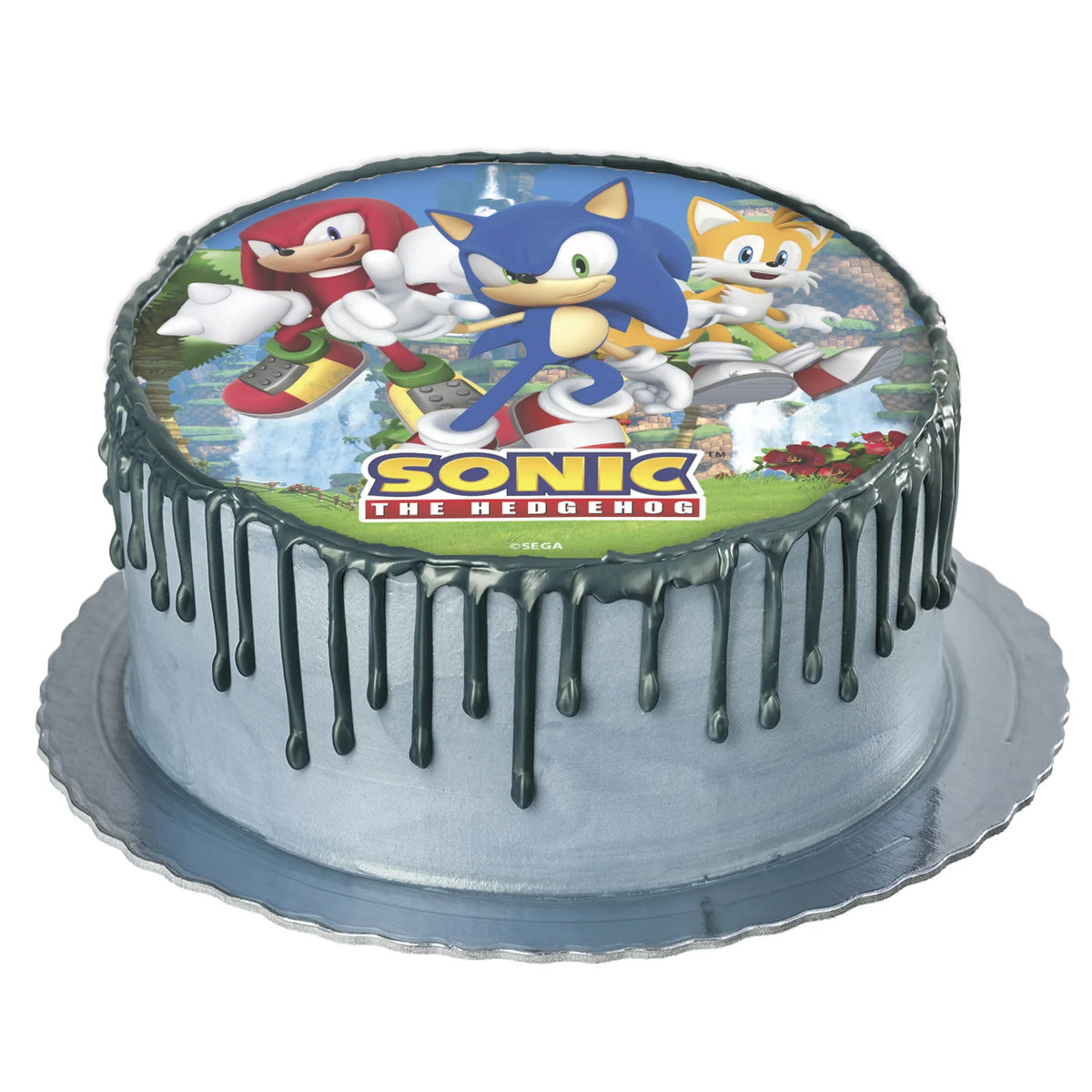 Oblea Comestible Sonic para Tarta | deKora 20cm - imagen 2