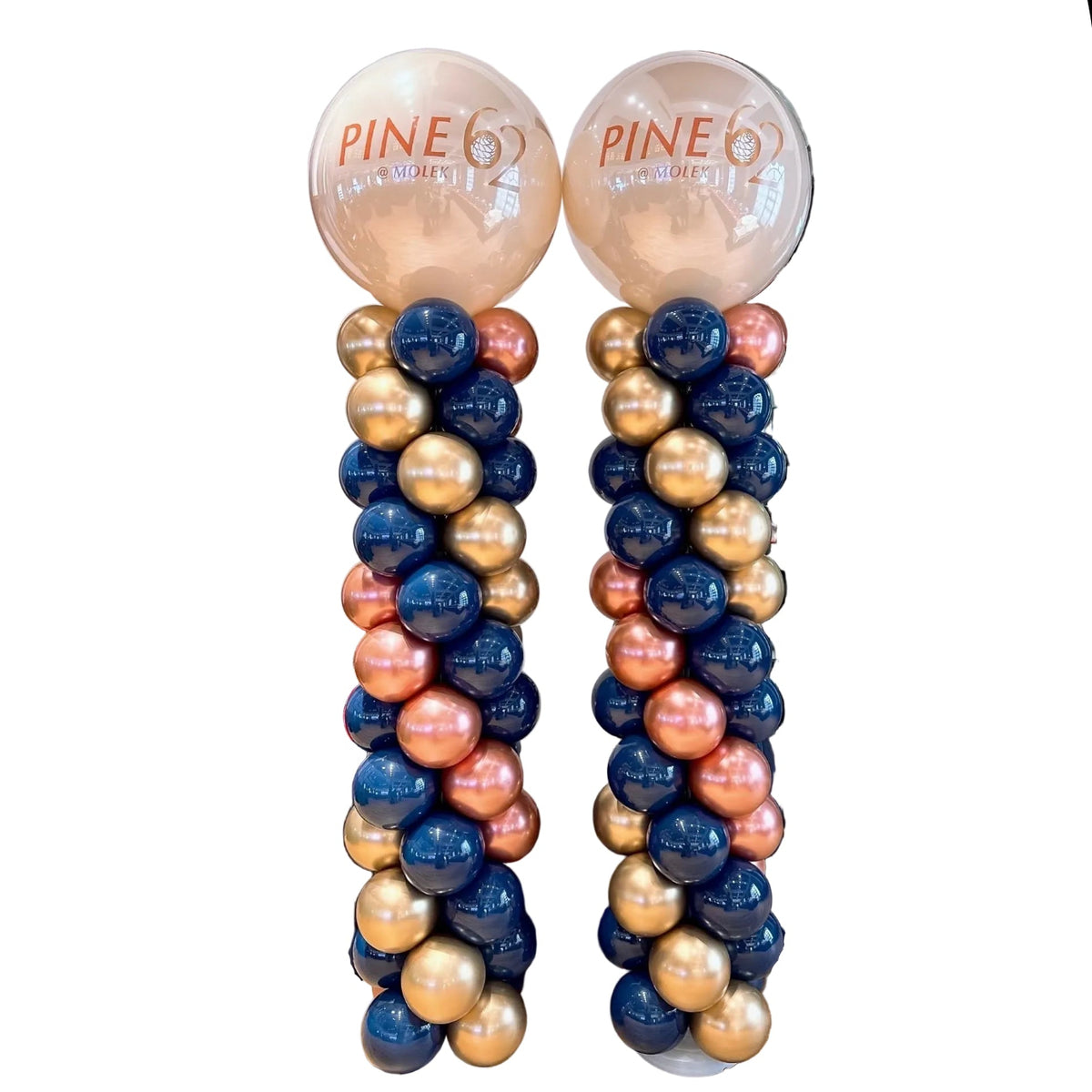 Columna de globos individual de 2 m