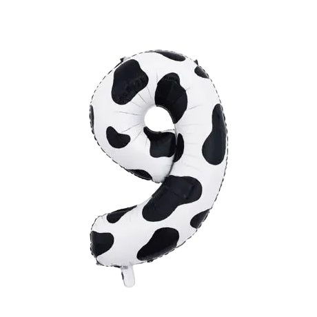 Globo Foil Número 80 cm (32") Estampado Vaca