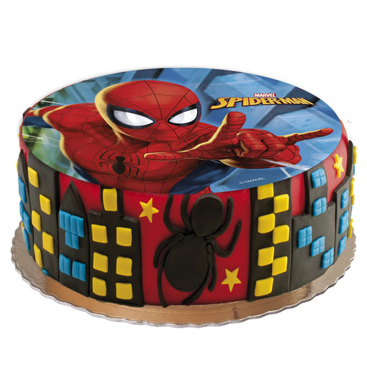 Oblea Comestible Spider-Man para Tarta | deKora 20cm