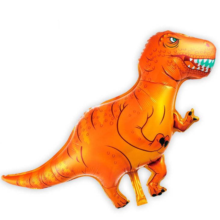 Globo Foil Tiranosaurio Naranja 104 cm