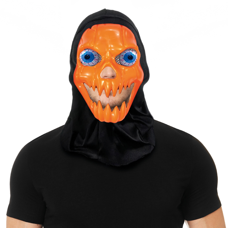 Máscara de Calabaza con Ojos Saltones