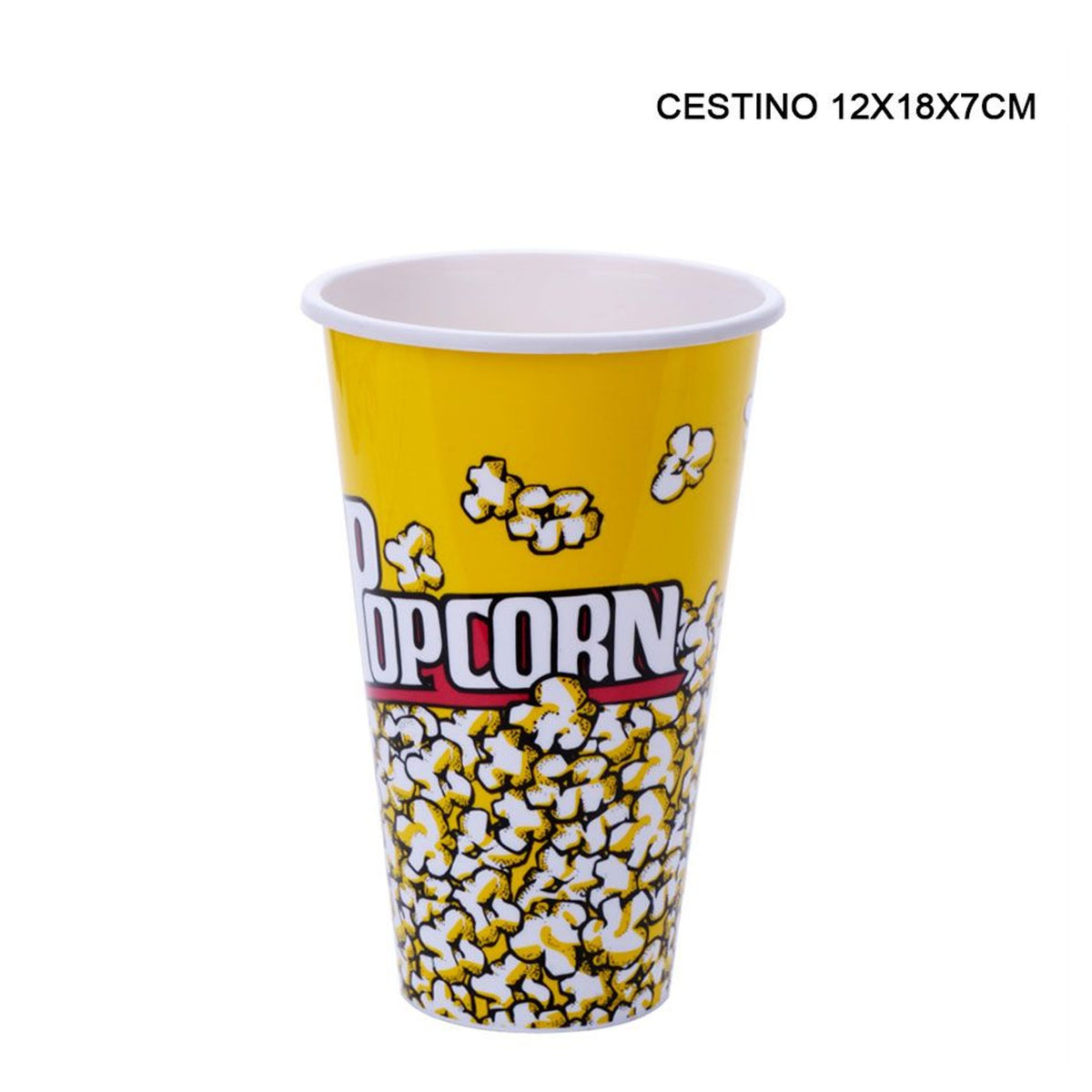 Cubo de palomitas amarillo Popcorn