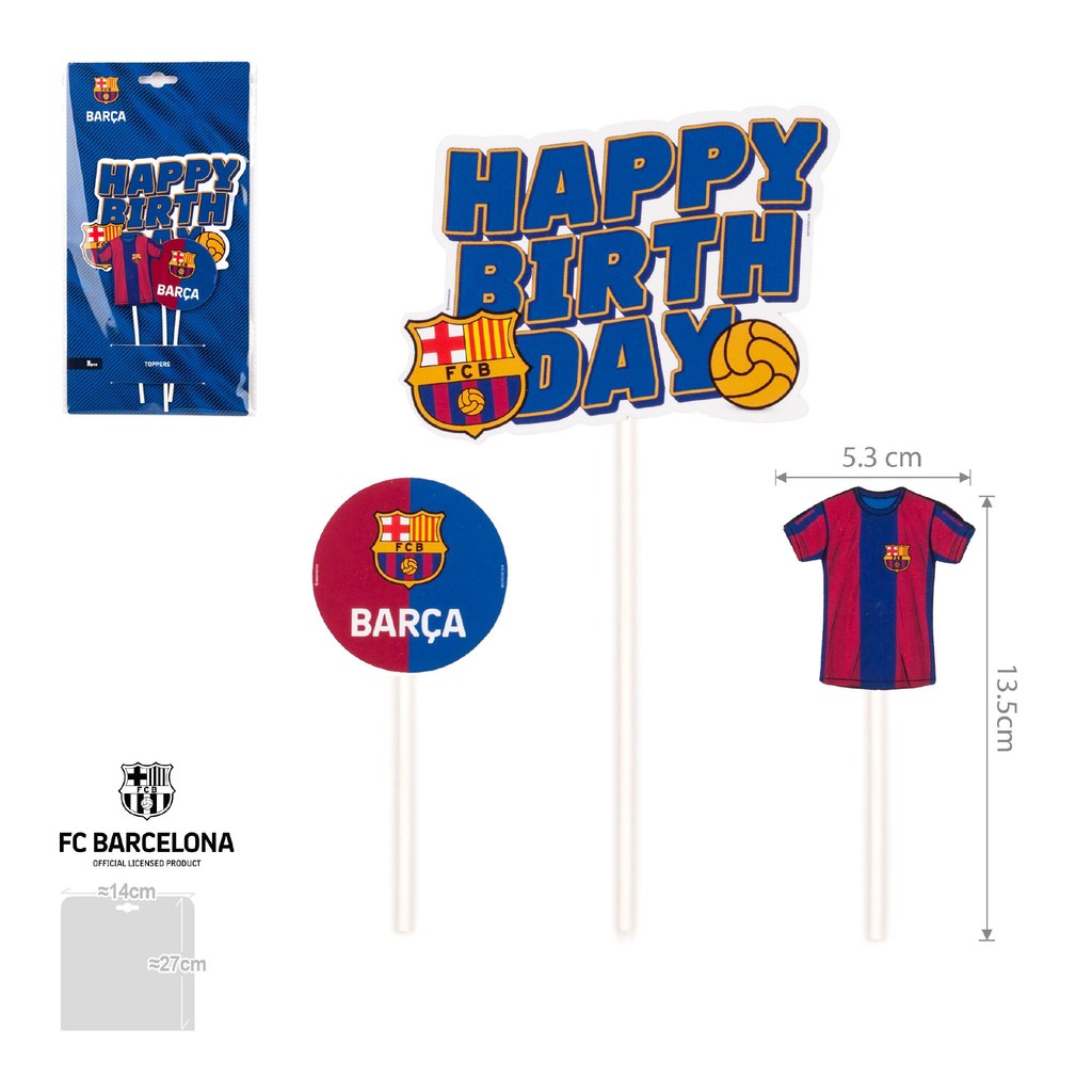 Topper Camiseta FC Barcelona Happy Birthday