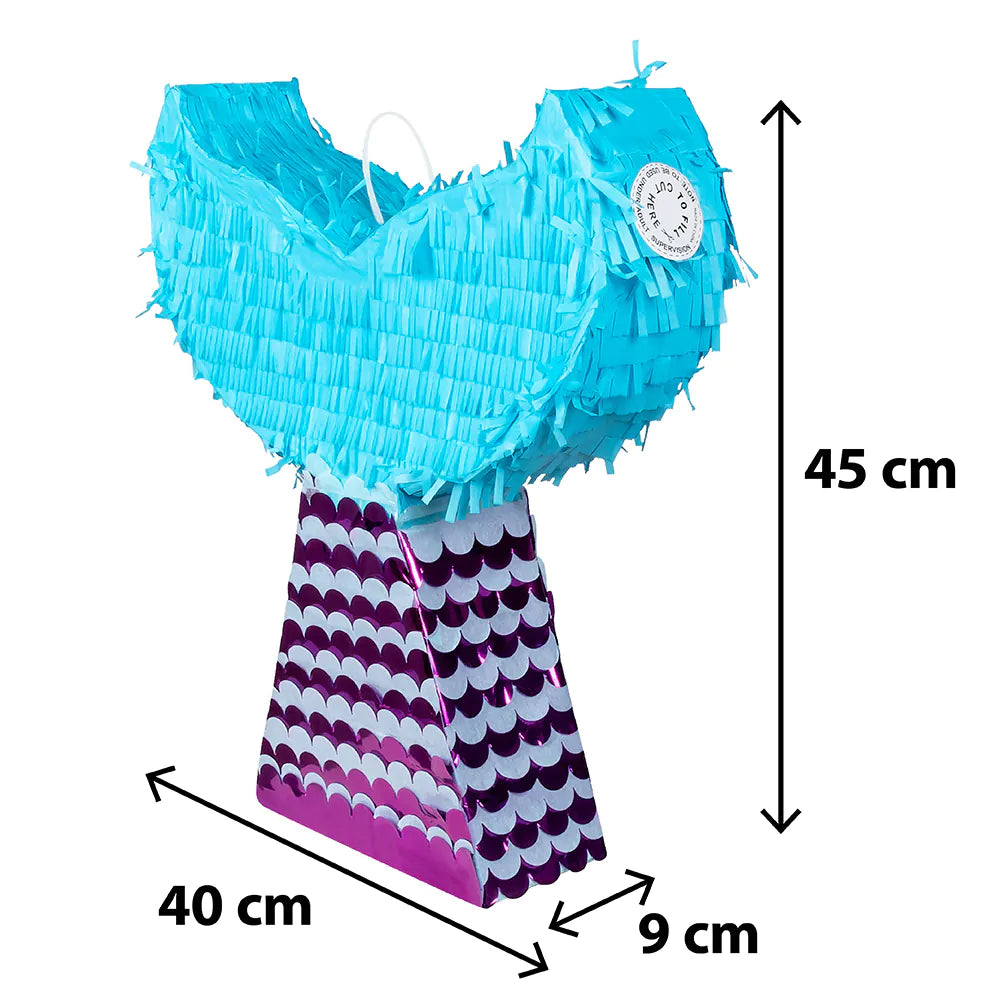 PIÑATA COLA DE SIRENA (45 x 40 x 9 cm)