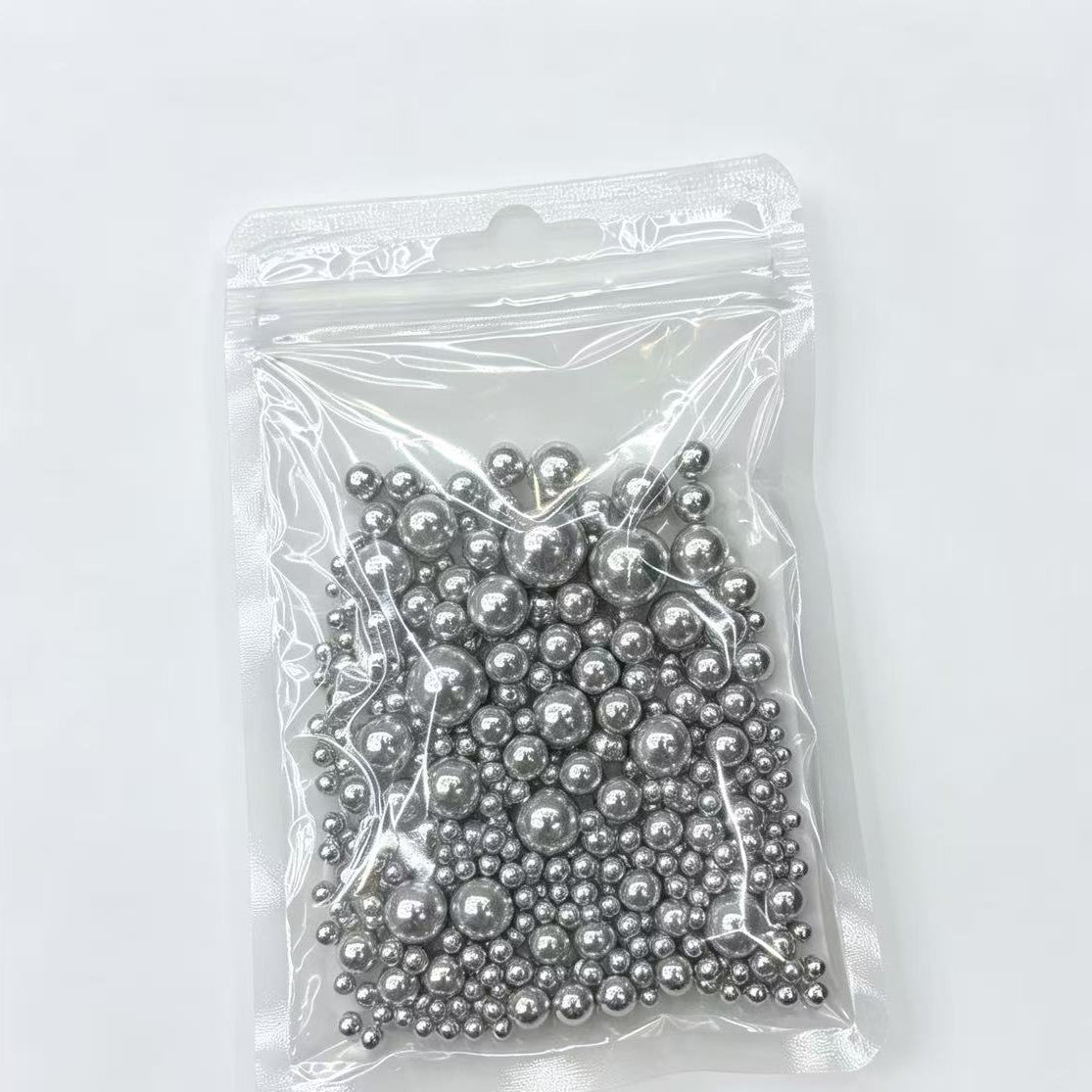 Perlas de azúcar plateadas para decorar tartas 50g