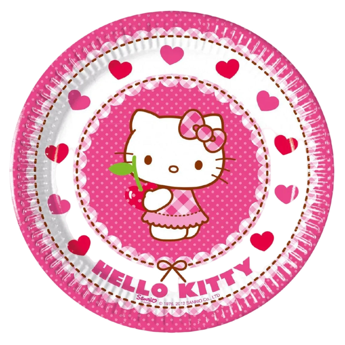 Platos de papel Hello Kitty 20 cm 6 uds