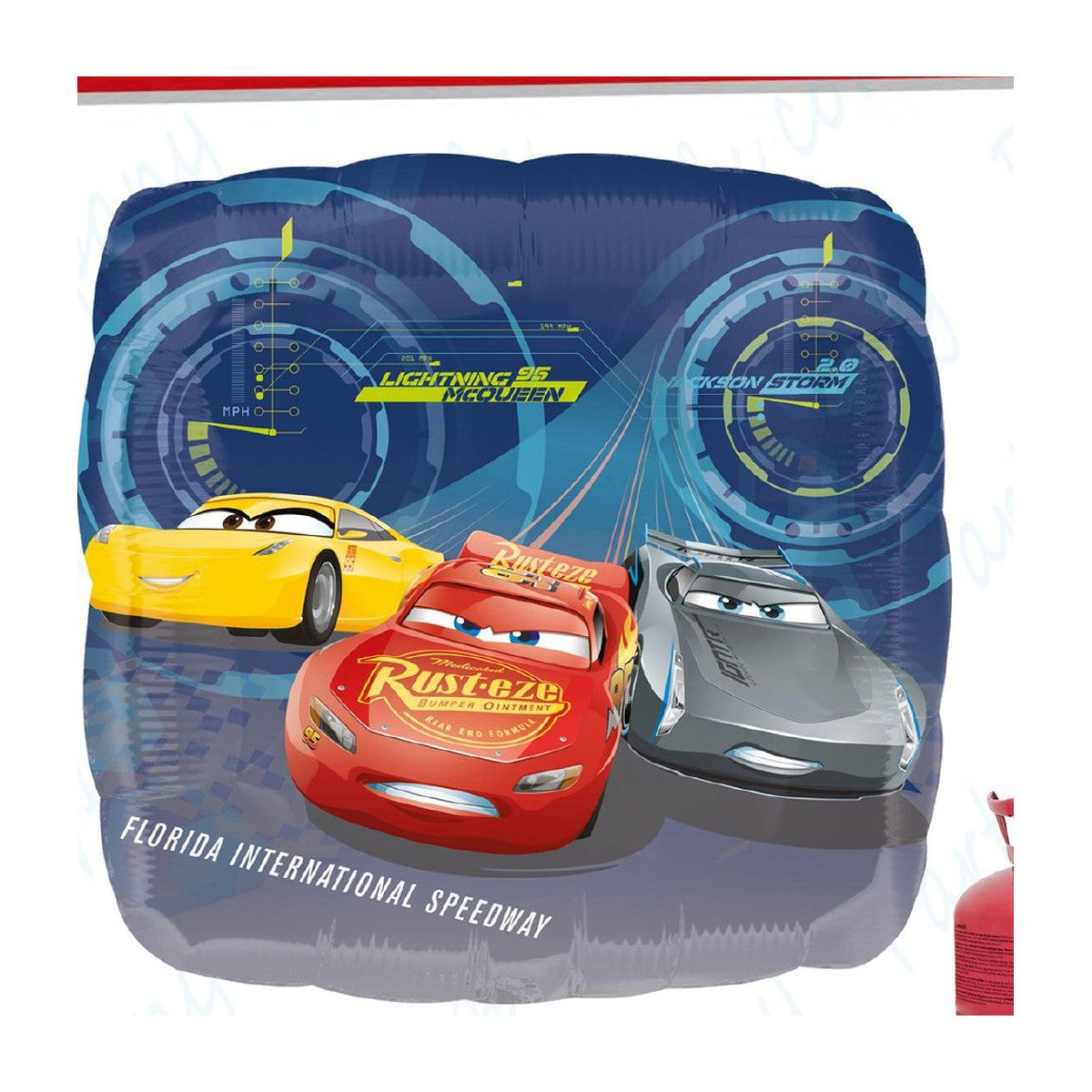 Globo foil Cars 3 cuadrado 43 cm