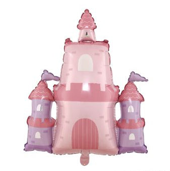 Globo Foil Castillo Rosa 75x79 cm