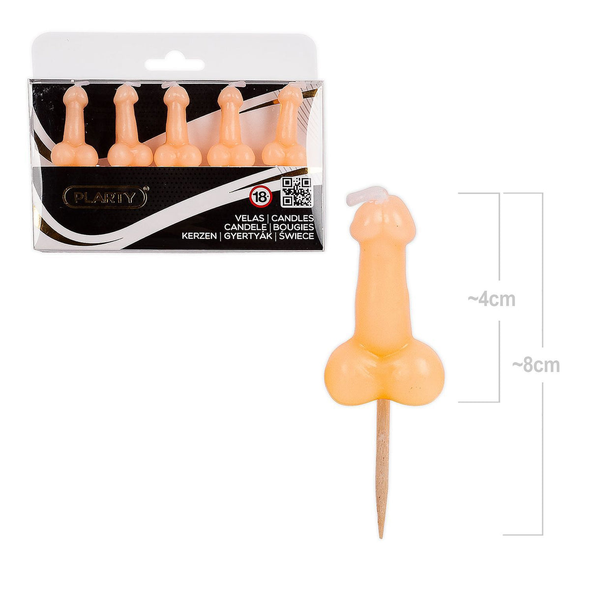Velas Pene Despedida 5 uds