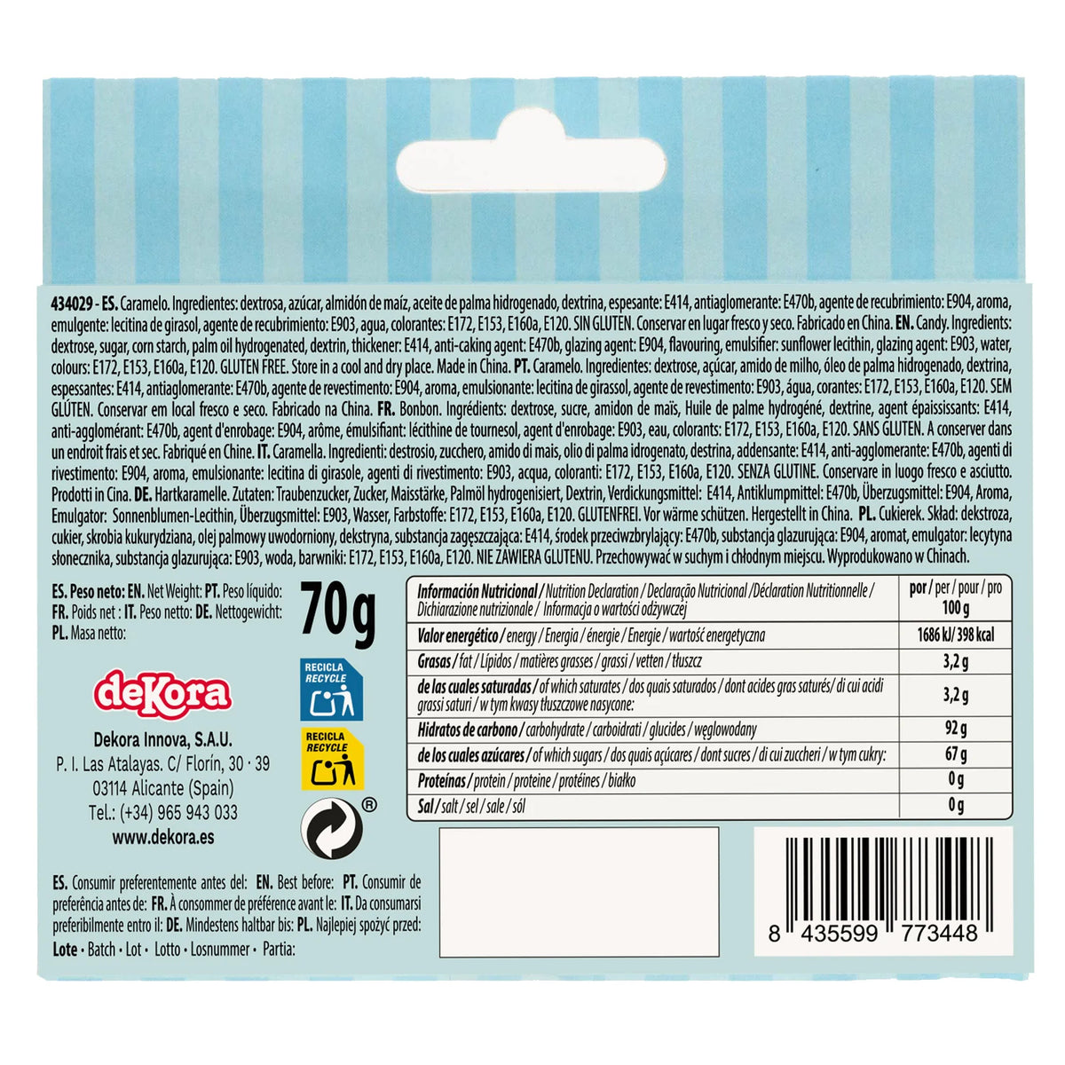 Sprinkles Decorativos Temática Astronauta 70g (3x23,3g)