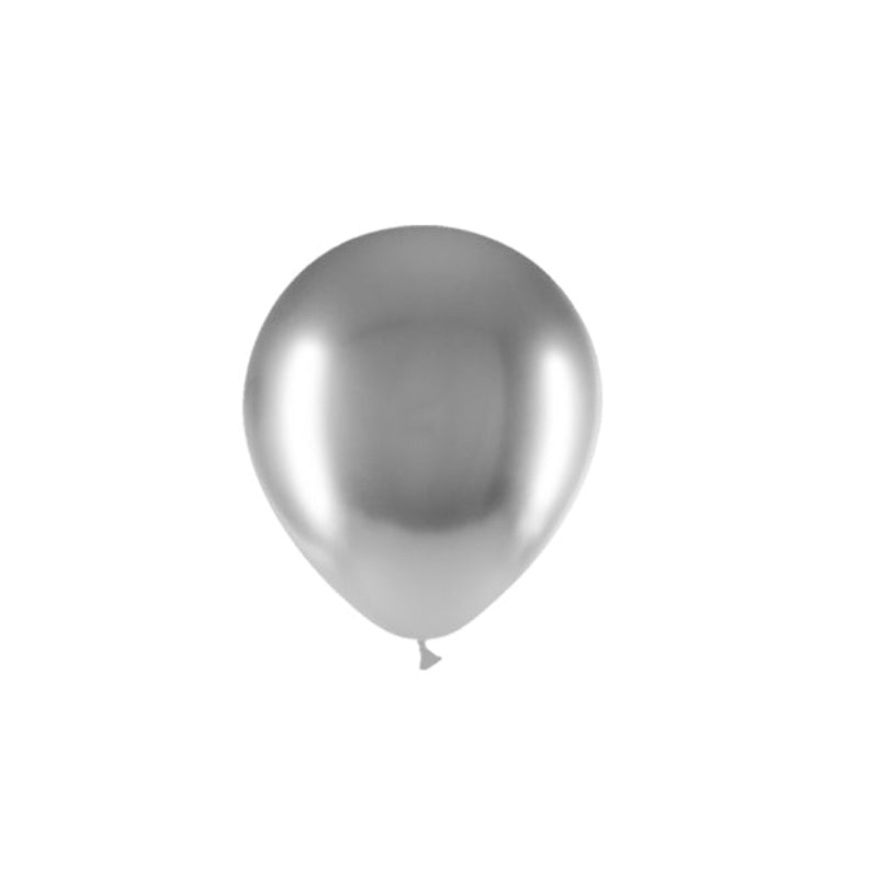 Globo Balloonia Liso Cromado 5" / 14 cm – Pack 100 uds
