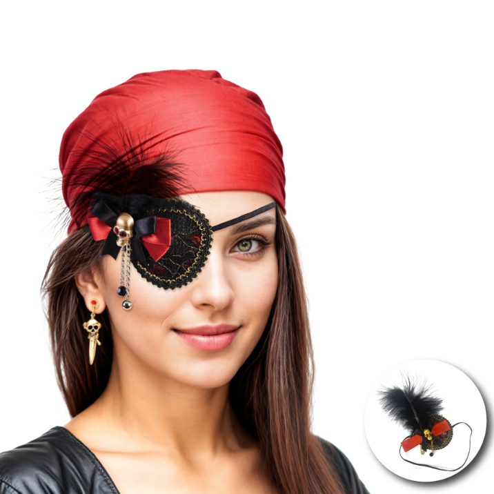 Parche Pirata con Pluma