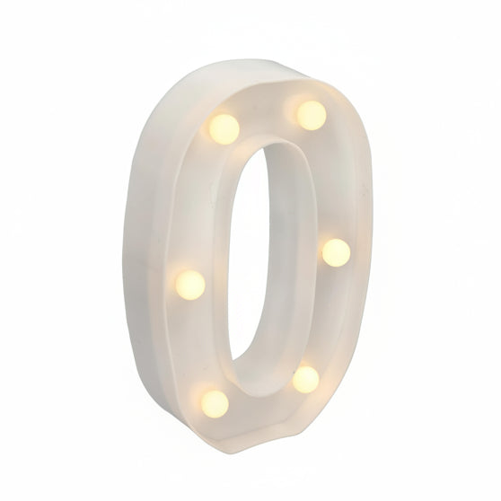Número Luminoso LED Luz Blanca Cálida 22x14 cm | 0-9