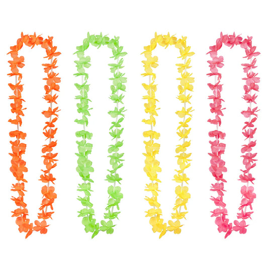 Collares Hawaianos Neón UV 25 uds