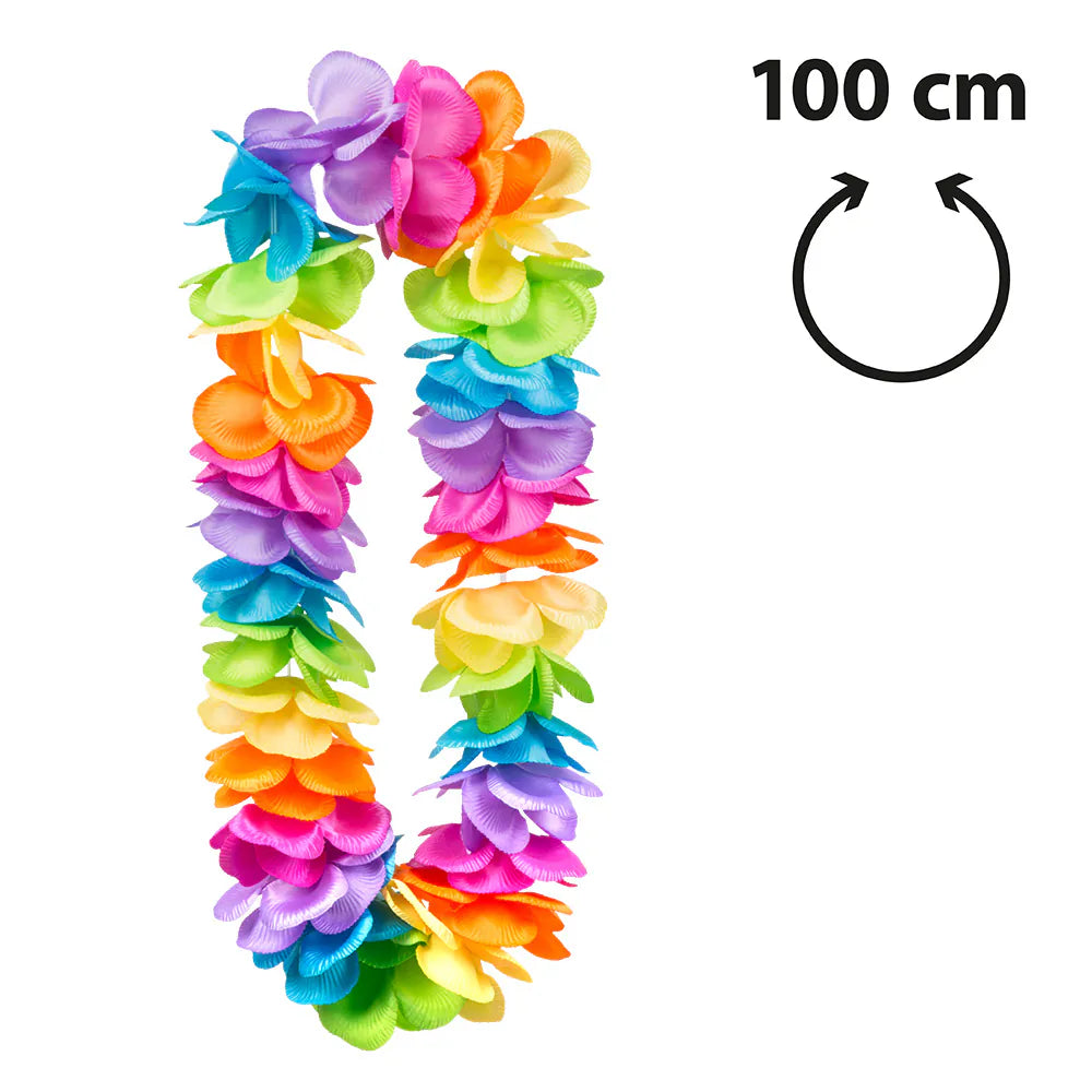 Collar Hawaiano Rainbow Deluxe XL