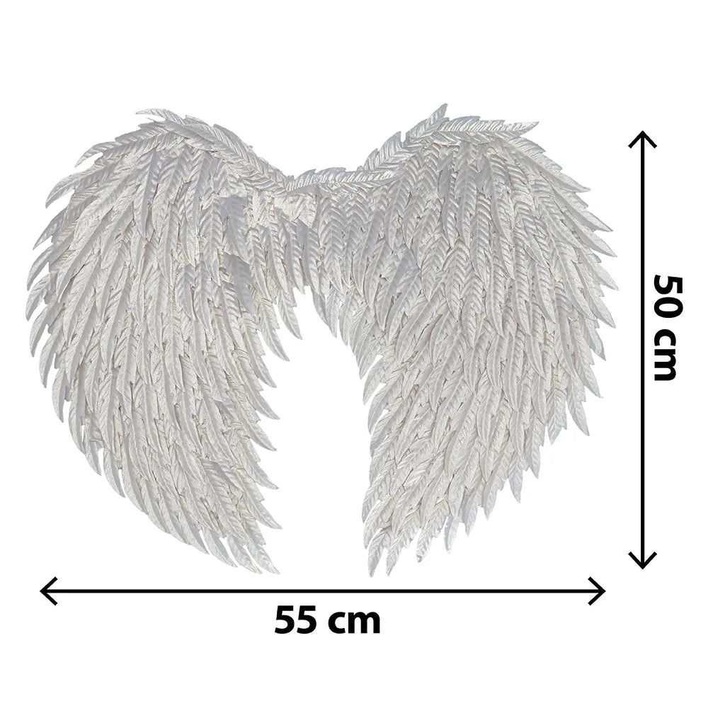 Alas de Ángel Glam Plateadas 55 x 50 cm