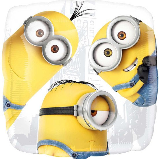 Globo Foil Minions Cuadrado 46cm