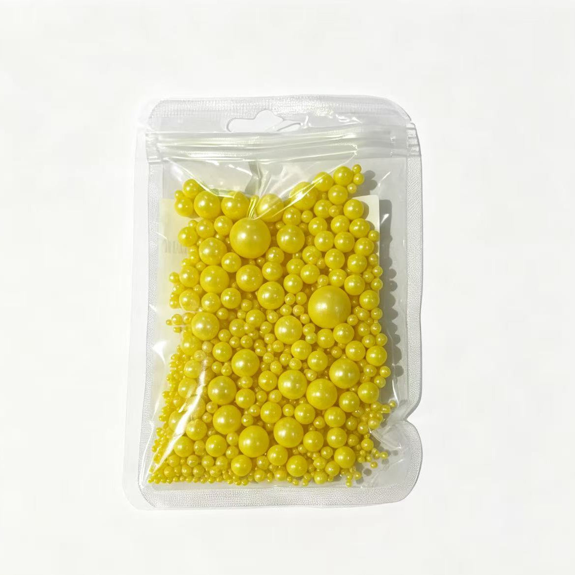 Perlas de azúcar amarillas mixtas para decorar tartas 50g