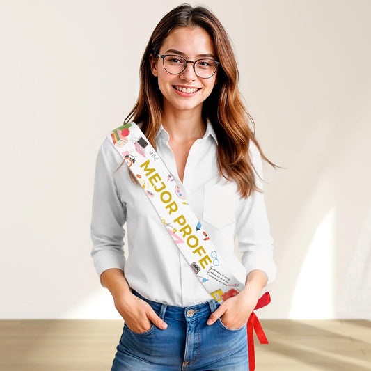 Banda de PVC «Mejor Profe» 150x10cm