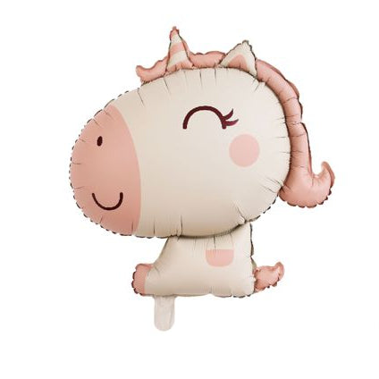 Globo Foil Unicornio Rosa 78.5×65 cm
