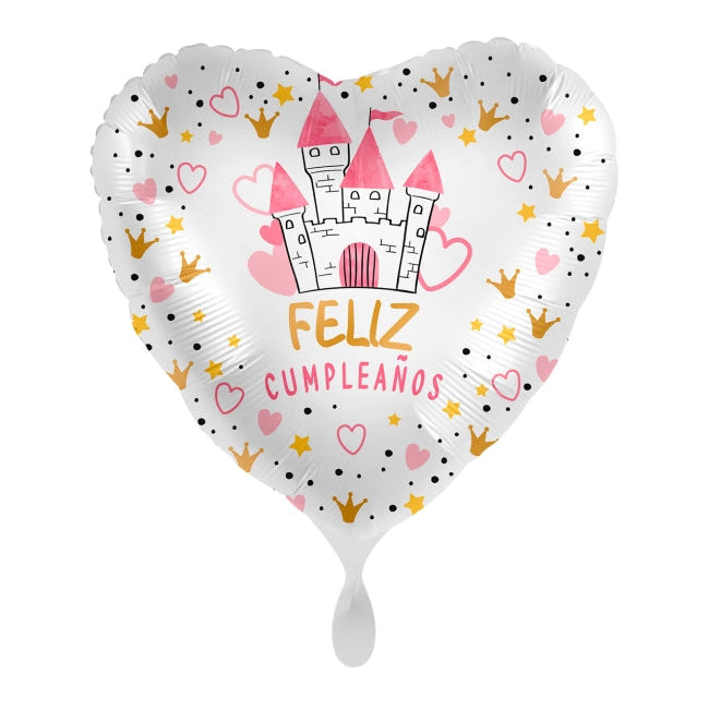 Globo Foil Castillo Corazón 43 cm