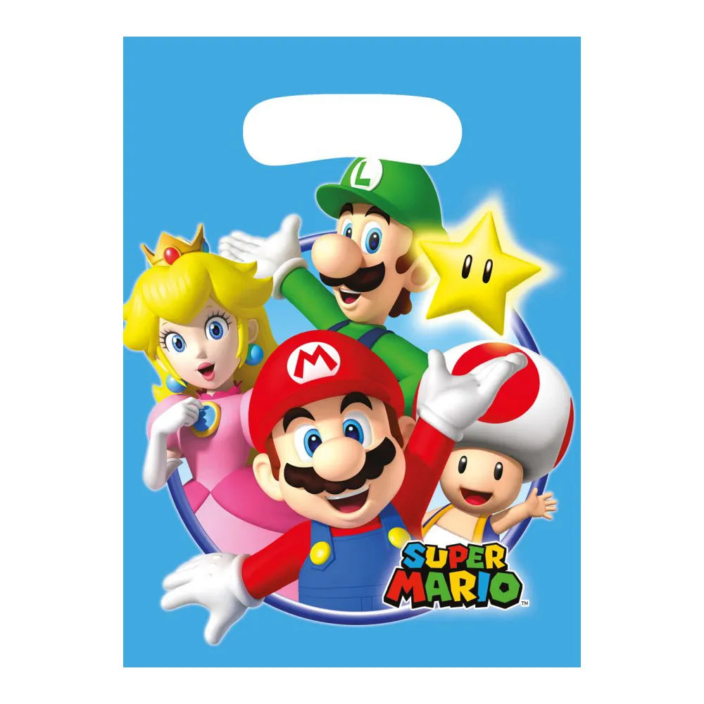 Bolsas SUPER MARIO 8uds 23X16.5CM